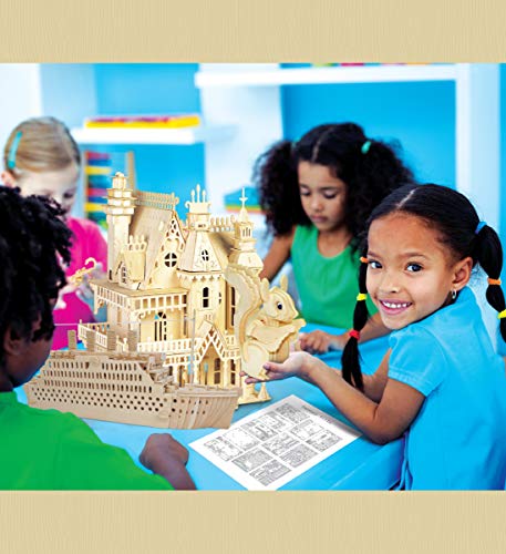 Puzzled 3D Puzzle Titanic Wood Craft Model Construction Kit, 178 Pieces