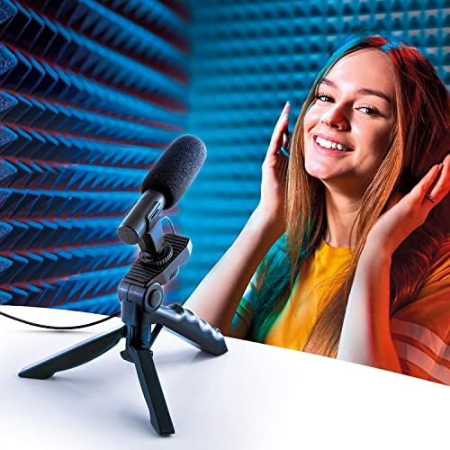 Canal Toys New Studio Creator Podcast & Vlogging Kit – Record Your own podcasts and Vlogs Like Your Favorite influencers! Fold-up Tripod, LED Light & Microphone. Ages 8+ - style: Podcast & Vlogging Kit
