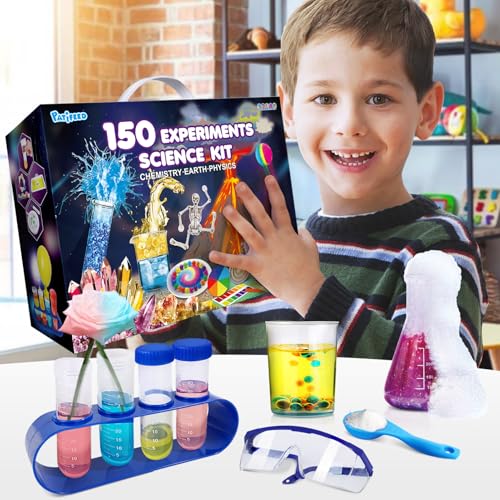 PATIFEED 150 Experiments Science Kit for Kids Chemistry Set