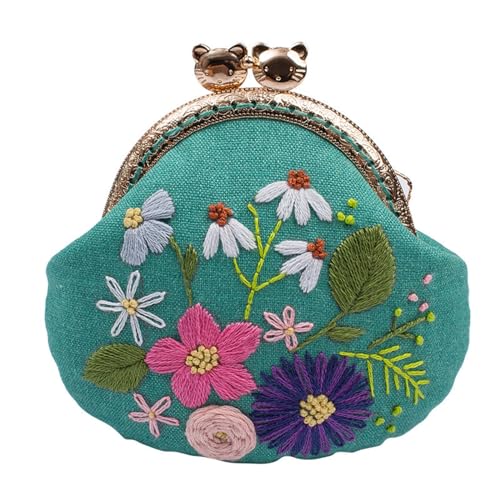 MIAO JIN Embroidery Coin Purse Kit Accessories for Bag Making Beginners