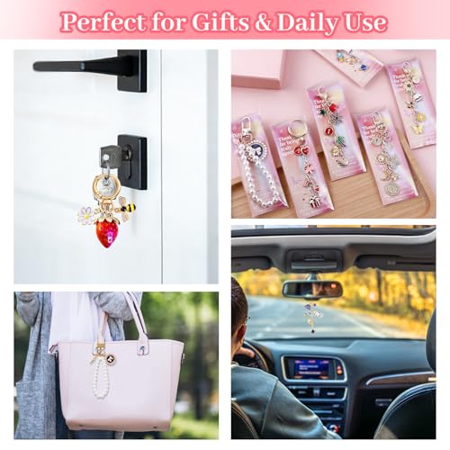 Wurosi 773 Pcs Lip Gloss Keychain Making Kit with Storage Box - color: 773 Pcs Gold Keychain Kit