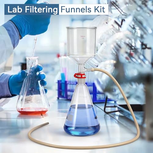 1000mL Vacuum Filtration Kit with 500mL Funnel - size: 1000mL & 500mL