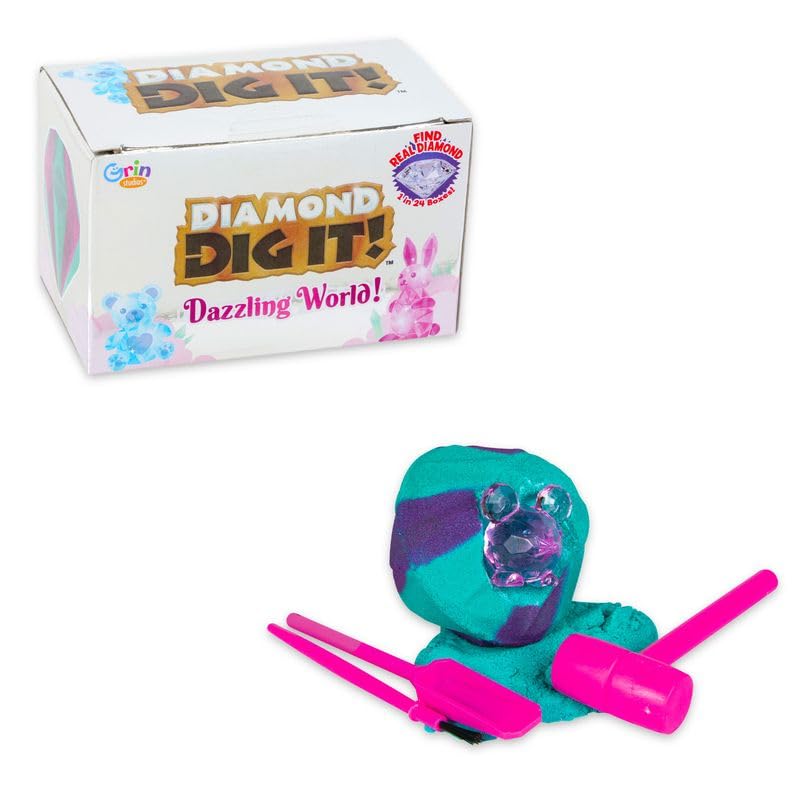 Diamond Digging Kit - Bundle 3 GS Diamond Excavation Mining Kits with Mystery Gemstones, Crystals, and Tools for STEAM Learners | STEM Digging Set