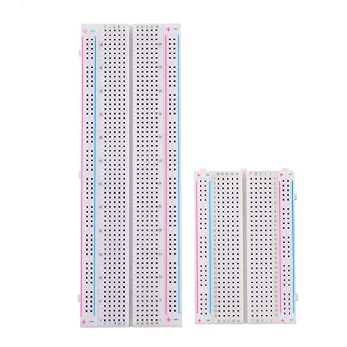 Breadboard Kit with Power Supply Module, Jumper Wires,Battery Clip,830 & 400 tie-Points Breadboard