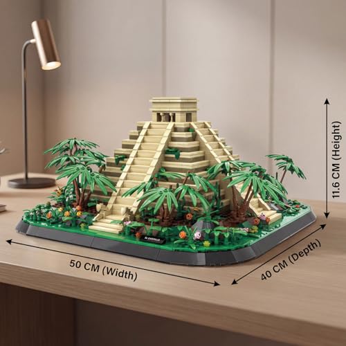 El Castillo Maya Pyramid Architecture for Adults 1346 PCS - style: El Castillo Maya Pyramid