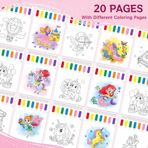 SOCOLER Paint with Water Coloring Books for Kids & Toddlers, Unicorn - color: Unicorn
