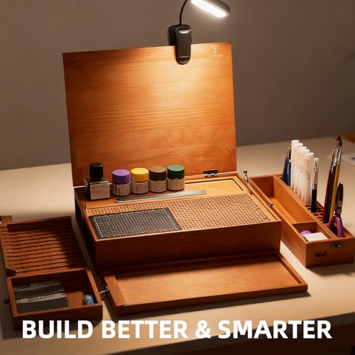 Model Building Station, Portable Hobby Workbench with Tool Storage