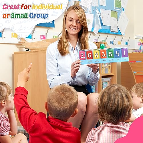 Aizweb Student Place Value Flip Chart,Math Manipulatives,Double-Sided with Whole Number & Decimals,1st 2nd 3rd Grade Classroom Must Haves,Homeschool Teacher Back to School Supplies Teaching Essentials - size: 3.9"×14.6"