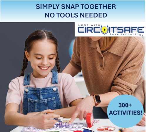 SNAP CIRCUITS Classic SC-300 STEM Electronics Kit, 300+ Projects, Ages 8+ - size: 300 Projects