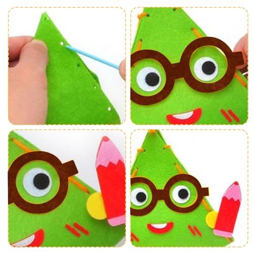 10Pcs Felt Sheets Fabric, 7" x 11" Soft Felt Squares for Craft, 1mm(Brown) - color: Brown