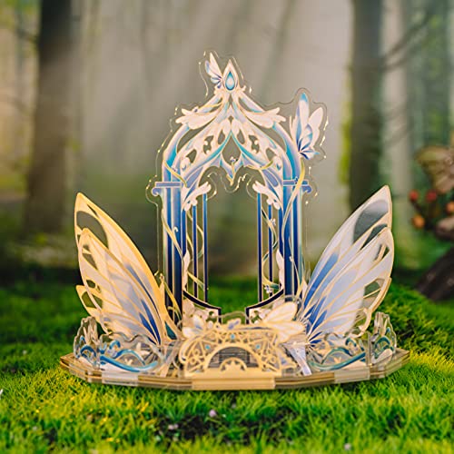 MU 3D Fairy Series Metal Puzzle Model Kits Cinderella's Elf Carriage, Princess Magic Palace Miniature Building, DIY Birthday Xmas Gift Toy Sets - color: Elf Carriage