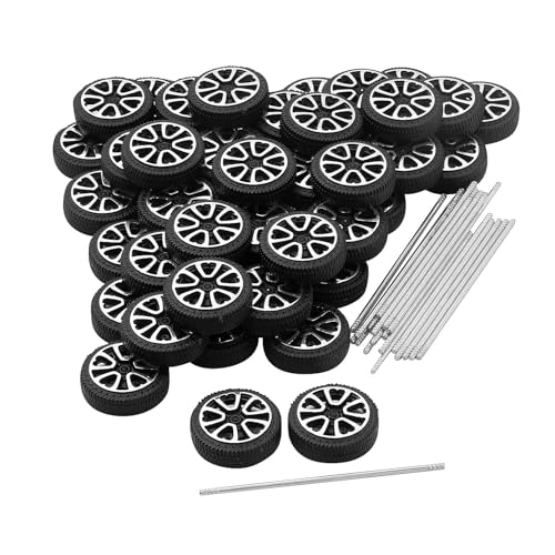 Fun Express Plastic Wheel & Metal Axel STEM Learning Activity Supplies – 75 Pieces