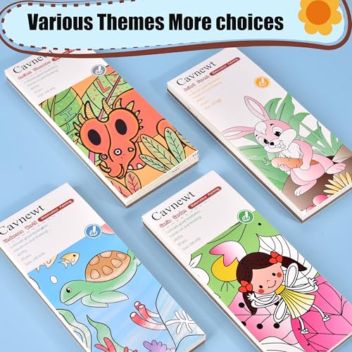 Cavnewt Watercolor Coloring Books for Kids Ages 4-8 - color: 1Pack Genie Garden