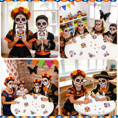 Day of the Dead Crafts for Kids Bulk-Dia De Los Muertos DIY Art Puzzle Kit - color: Day of the Dead Colors