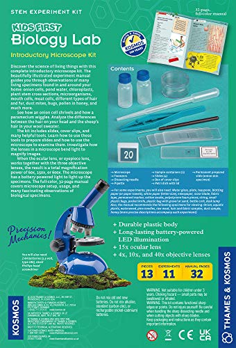 Thames & Kosmos Kids First Biology Lab Introductory Microscope Kit