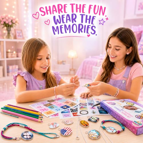 Glittery Garden Girls Jewelry Making Kit. Necklace & Bracelet Crafting Set - style: Jewelry Making Kit