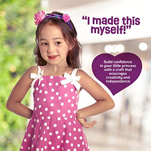 Pretty Me Headband Making Kit for Girls - Arts & Crafts Easter Gift - Make Your Own Fashion Headbands for Kids - DIY Hair Accessories - Gift for Ages 5-12 Year Old Girl - Little Kids Art & Craft Gifts