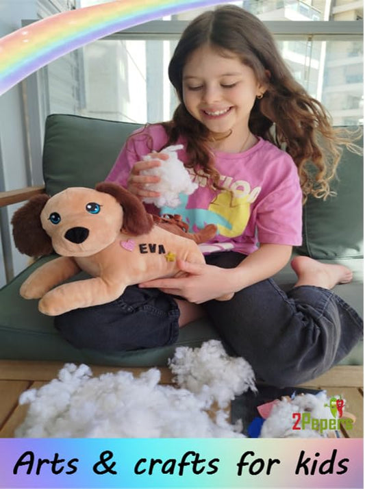 Create Your Own Best Friend: DIY No-Sew Plush Dog Craft Kit for Kids - style: DOG