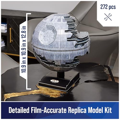 4D Build Star Wars Deluxe Death Star II Cardstock 3D Model Kit, Star Wars Gifts, Desk Décor for Fans & Collectors, 272 Pieces, 3D Puzzles, Gift Ideas for Ages 12 & Up - style: Deluxe Death Star II 3D 272 pcs