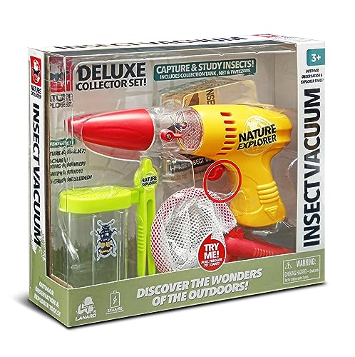 Lanard Nature Explorer: Insect Vacuum Deluxe Collector Set - Bug Out Critter Capture Set, Toy Outdoor Observation & Explorer Tools, Battery Powered, Kids Ages 3+ Medium
