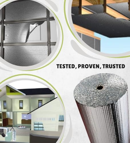 Reflectix Reflective Radiant Barrier Insulation Roll 24" x 10' – Double Bubble Foil Insulation with Aluminum Foil Layers – Reflects Radiant Heat – Ideal for Window Heat Blocking, Garage Doors & More