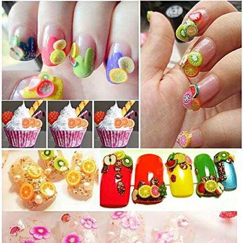 3000 PCS Polymer Fruit Slices Nail Art Slice for DIY 3D Polymer Slices Making for Nail Art(Cake Slices) - color: Cake
