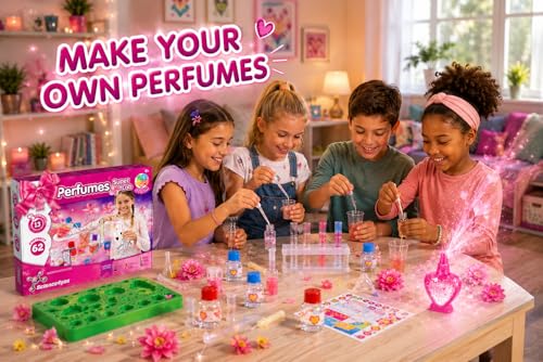 Science4you Super Perfume Making Kit for Kids 8+ Years Old - Make Your Own Perfumes for Girls + 13 DIY Crafts for Kids, Toys, Games and Gifts for Girls Age 8 9 10 11 12+ - style: Perfume Factory