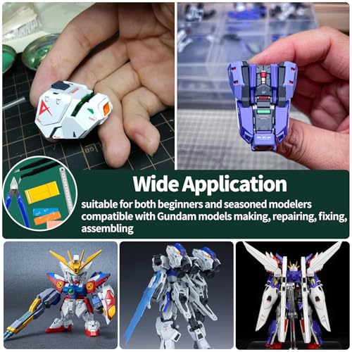 15Pcs Modeler Basic Tools for Gundam, Hobby Building Tools Kit for Model Building Repairing and Fixing