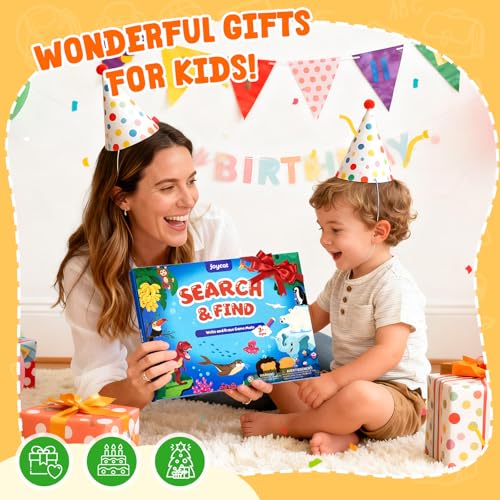 JoyCat Search & Find Books, Animal Preschool Learning Activities for 3-5 - style: Animal