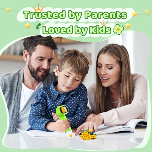 Leipan Pocket Microscope for Kids, 2'' IPS 1080P Magnifier with Light