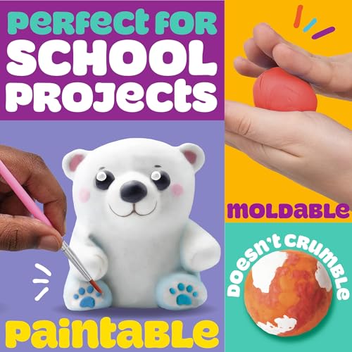 Play-Doh Air Dry Clay, 5 oz. Red Clay Bag, Arts & Crafts, Art Supplies, Arts and Crafts for Adults and Kids, Craft Supplies, Clay Tools and Kit, Modeling Clay for Kids, Air Dry Clay Kit - color: Red, size: 1 Pack (5 oz)