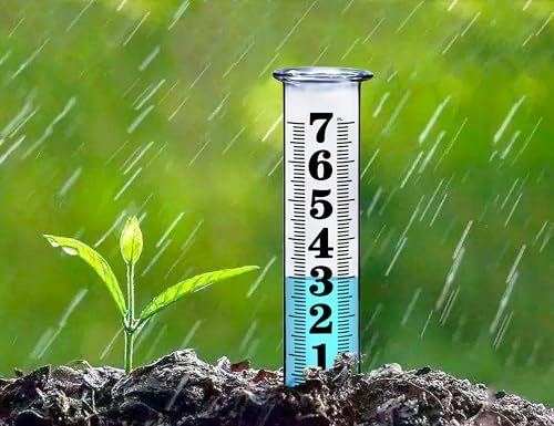 7 Inch Plastic Rain Gauge Replacement Tube, Upgrade Freeze Proof Outdoor Rain Gauges Replacement Plastic Tube for Garden Yard Lawn, Crack Resistance Tube Best Rated, 2 pcs Tubes with 1 Clean Brush - color: 2pcs plastic rain gauge repalcement tube