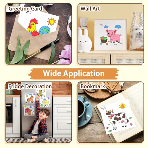 SOCOLER Paint with Water Coloring Books for Kids & Toddlers, Farm Theme - color: Farm