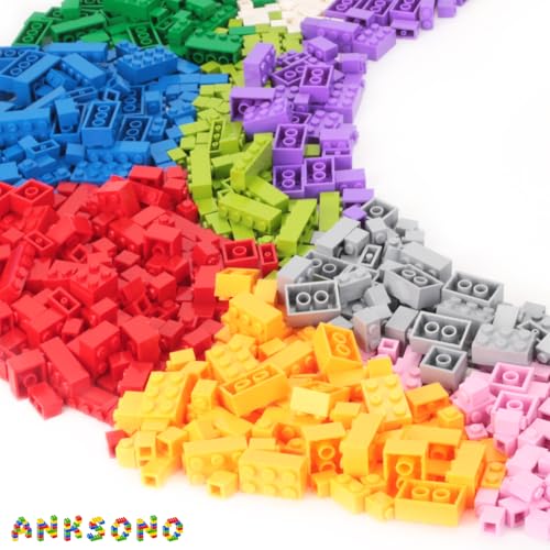 1000 Pieces Building Bricks, Classic Building Bulk Blocks for Kids - color: 1000 Pcs