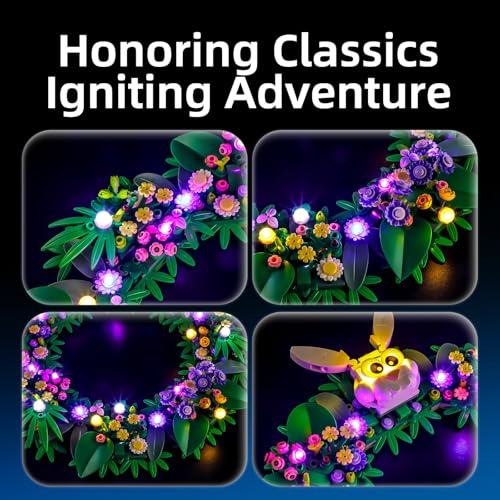 YEABRICKS LED Light for Lego-40957 0 Spring Wreath Building Blocks Model (Building Set NOT Included) - style: Only Light LEGO 40957 Spring Wreath