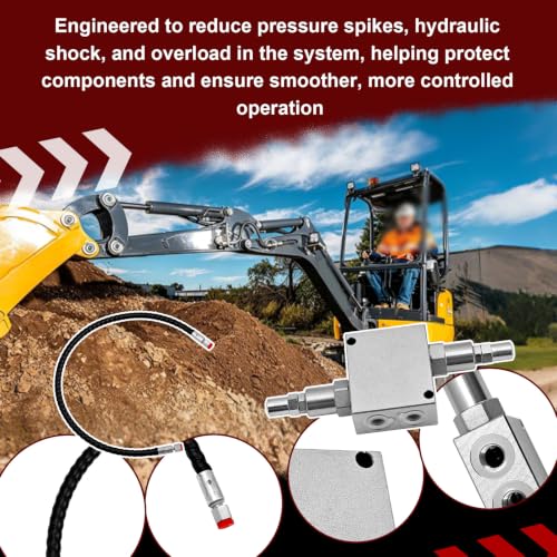 Mini Excavator Cushion Valve Kit Fit for Hydraulic Swivel Motor