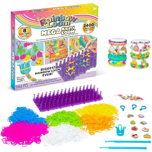 Rainbow Loom Mega Mighty Loom - 2400 Rubber Band Jewelry Craft Kit