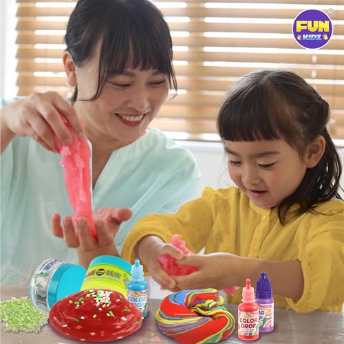 Electric Slime Mixer Machine Kit for Kids, FunKidz Twist Mixing Glue and Activator to Making Slime Automatic Craft Toy for Girls Ages 8-12 Boys Gifts