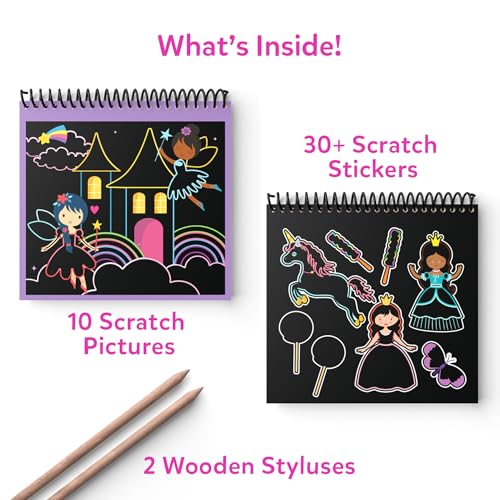 Skillmatics Magical Scratch Art Book – Unicorns & Princesses, Travel Toy - style: 2. Unicorns & Princesses