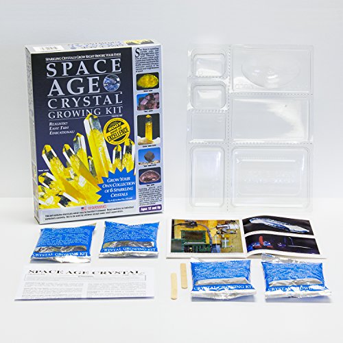 Space Age Crystal Growing Kit: 6 Crystals (Citrine and Topaz)