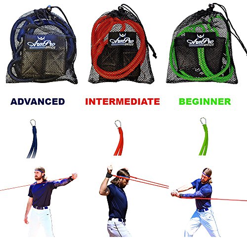Arm Pro Band Baseball Softball Resistance Training Bands - color: Green, Youth/Ages 12 & Under