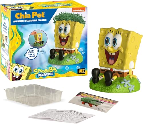 Chia Pet Spongebob Terracotta Planter with Seed Pack - color: Spongebob