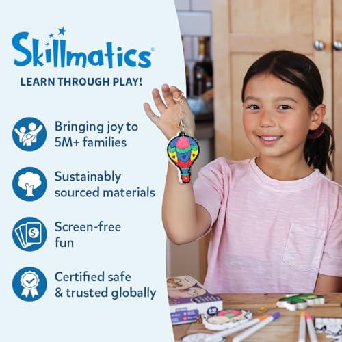 Skillmatics Poke-in Art – Underwater Animals, Wood Craft Kit, Gift for Kids - style: 7. Underwater Animals