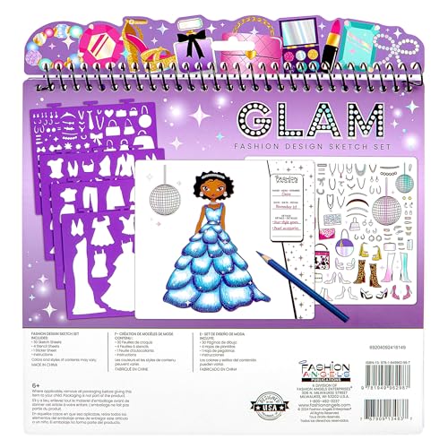 Fashion Angels Glam Fashion Sketch Set - color: Glam Fashion