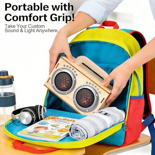 STEM Science Projects for Kids, Build Your Own DIY Bluetooth Speaker Kit - color: Gray