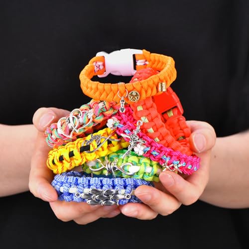 WEREWOLVES Paracord Bracelet Jig Kit, 10FT Parachute Combo Kit - style: Nature, 10FT-35 Color