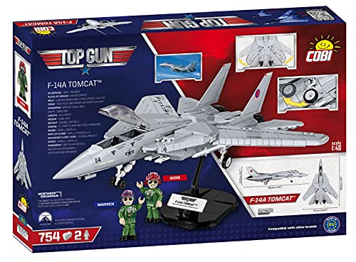COBI TOP Gun™ F-14A Tomcat, 1:48 Scale, 757 Pieces, 2 Figures