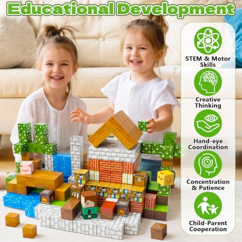 300PCS Magnetic Blocks - 0.8" Magnetic Building Blocks for Kids - style: 300Pcs