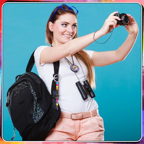 Landical 564 Pcs DIY Neon Bead Keychain Making Kit Name Beads Craft - color: Retro Color, style: Neon