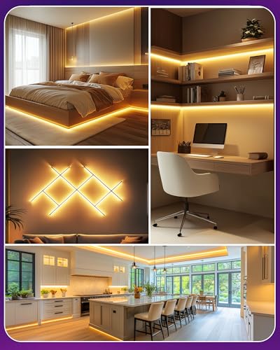 HitLights LED Light Strip Connector, 8mm Single Color 3528 - 6 Inch Any Angle Strip to Strip, 12 Pack - color: Red